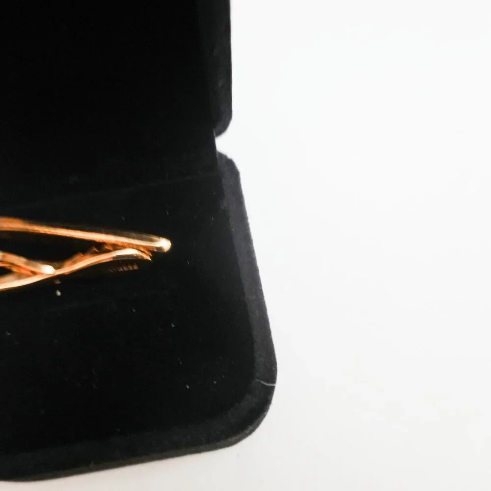 Mother of Pearl & Onyx Tie Bar Clasp